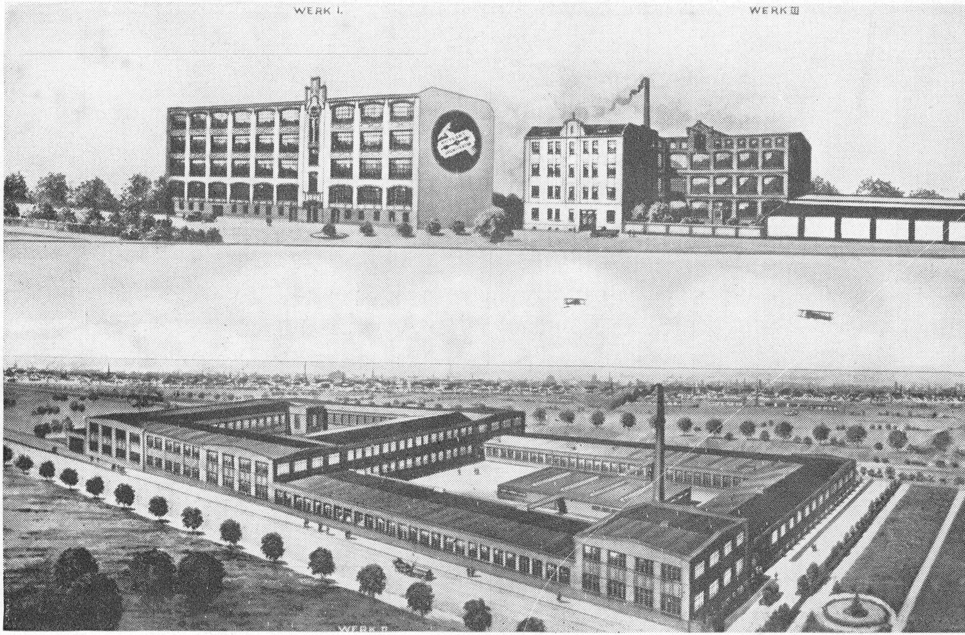 Roth-Büchner - Fabrik in Berlin- Tempelhof und Werk 1 und 3 